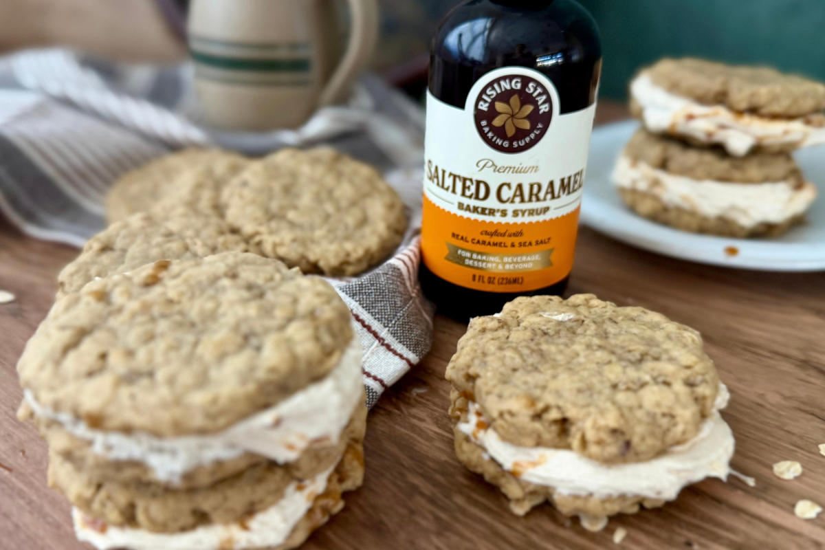 Salted Caramel Oatmeal Cream Pies