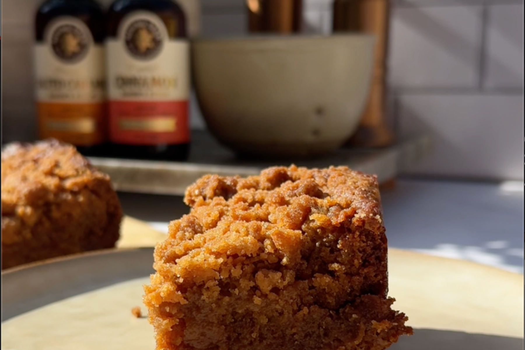 Salted Caramel Cinnamon Roll Blondie