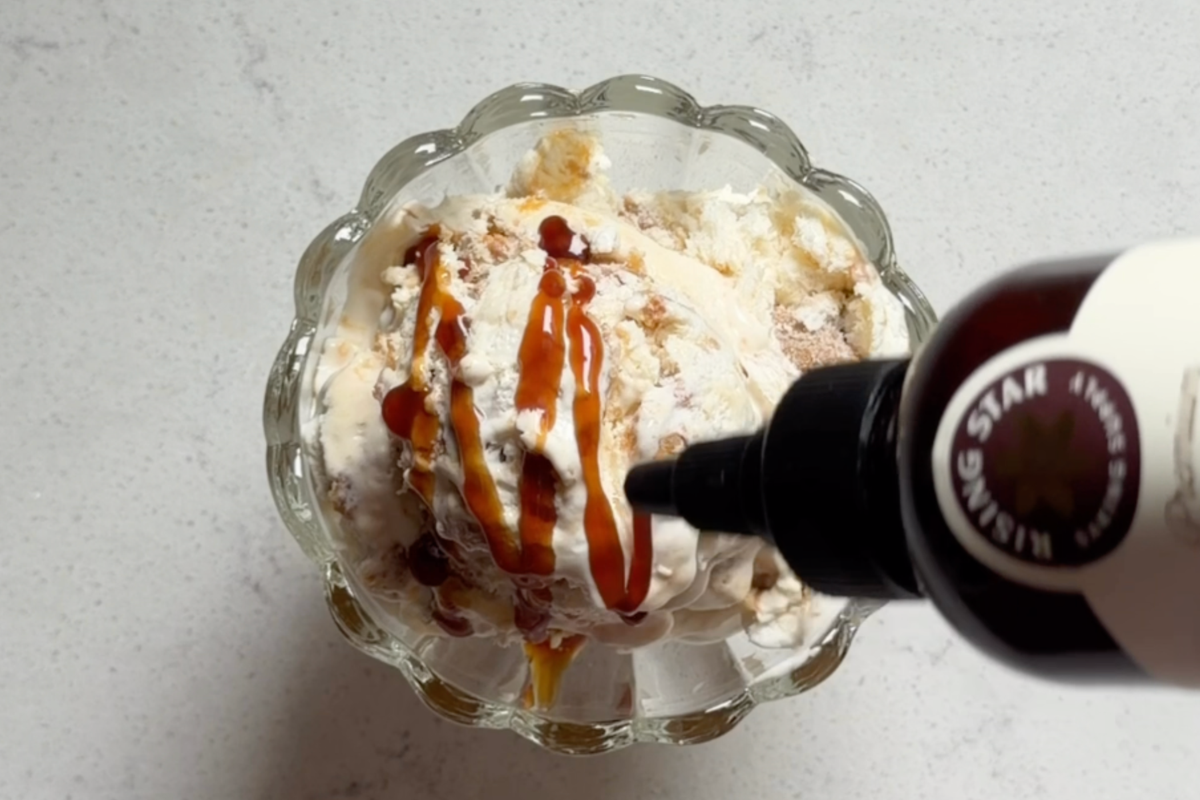Salted Caramel Stroopwafel Ice Cream
