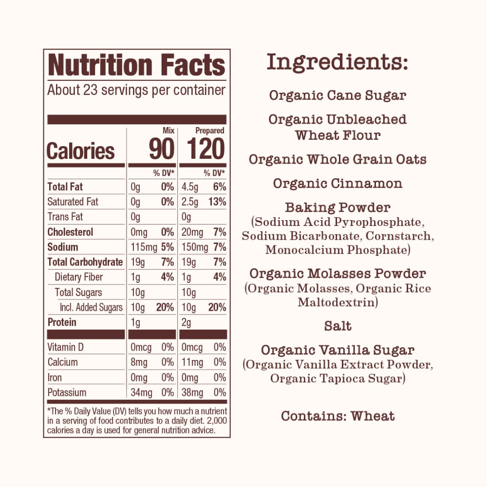 Cinnamon Oatmeal Cookie Mix